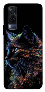 Чохол на Vivo Y53s Чорний кіт фото 1 з 1