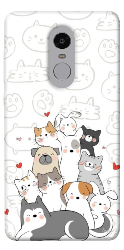 Чехол на Xiaomi Redmi Note 4X / Note 4 (Snapdragon) Funny Pets фото 1 из 1