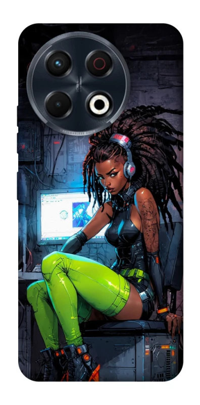 Чохол на TECNO Spark 30 Pro (KL7) Cyber girl фото 1 з 1