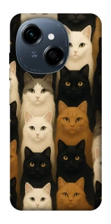 Чехол на TECNO Spark Go 1 Colorful Cat Collage фото 1 Чехол на TECNO Spark Go 1 Colorful Cat Collage фото 1 из 1