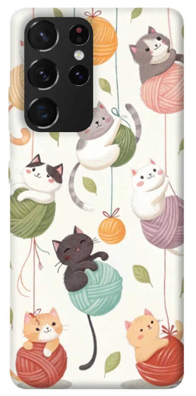 Чохол на Samsung Galaxy S21 Ultra Funny Kittens фото 1 з 1