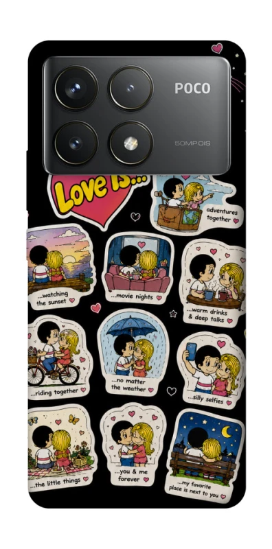 Чохол на Xiaomi Poco F6 Pro Love is ver.4 фото 1 з 1