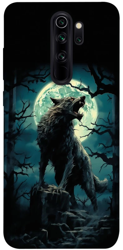 Чохол на Xiaomi Redmi Note 8 Pro Вовк під місяцем фото 1 з 1