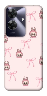 Чехол на Realme Note 60 Pink bows and Labubus фото 1 из 1