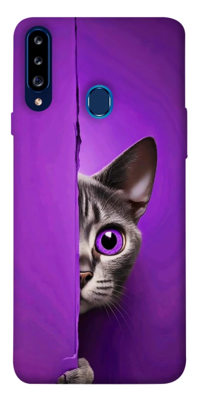 Чохол на Samsung Galaxy A20s Кіт-підглядач фото 1 з 1