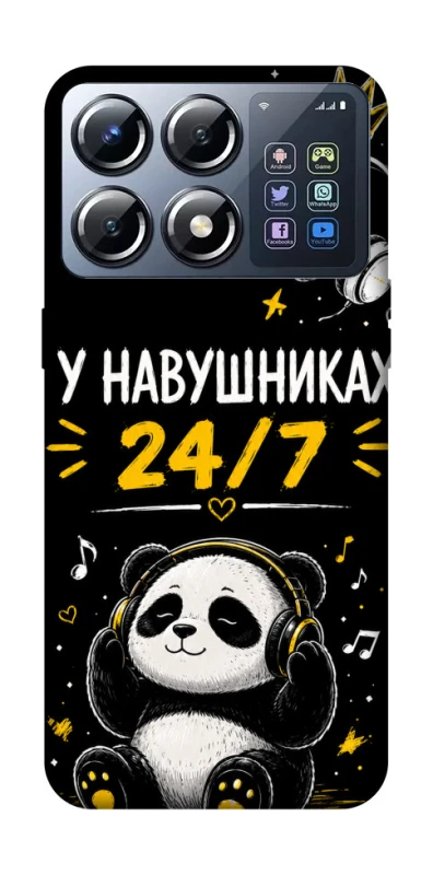 Чохол на Xiaomi POCO X8 Pro У навушниках 24/7 фото 1 з 1