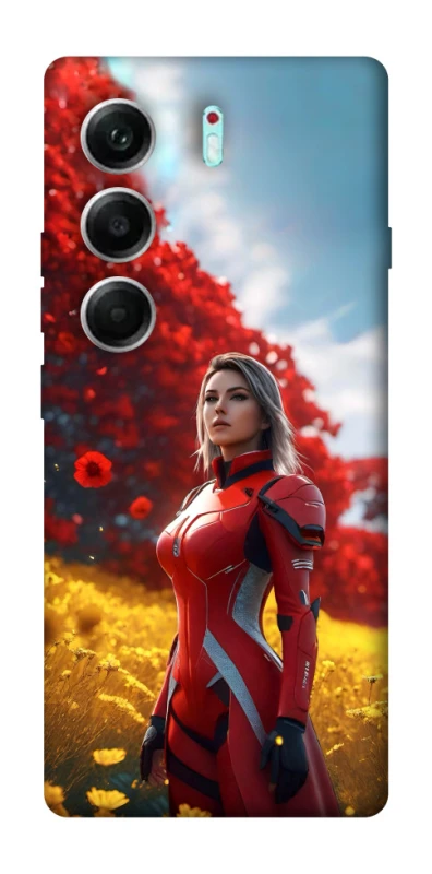 Чохол на Tecno Camon 40 Pro Cyber space girl ver.5 фото 1 з 1