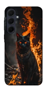 Чехол на Samsung Galaxy A35 Огненный кот фото 1 из 1