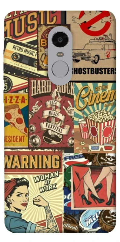 Чохол на Xiaomi Redmi Note 4X / Note 4 (Snapdragon) Retro collage ver.2 фото 1 з 1