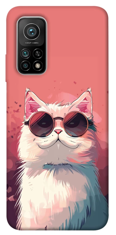Чохол на Xiaomi Mi 10T Сat with glasses фото 1 з 1