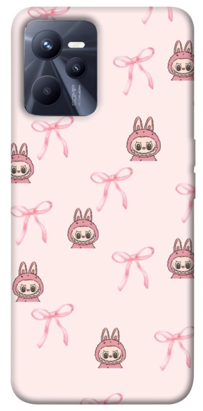Чохол на Realme C35 Pink bows and Labubus фото 1 з 1