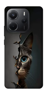 Чехол на Xiaomi Redmi Note 14 4G (Int. version) Кот-подглядыватель v2 фото 1 из 1