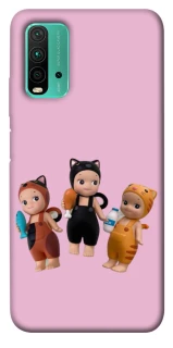 Чохол на Xiaomi Redmi Note 9 4G / Redmi 9 Power Cat Cafe Trio фото 1 з 1