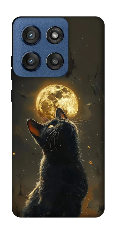 Чехол на Motorola Edge 60 Stylus Кот под луной v2 фото 1 из 1