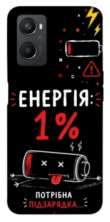 Чехол на Oppo A96 Енергія: 1% фото 1 из 1