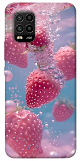 Чохол на Xiaomi Mi 10 Lite Полуниця в воді фото 1 з 1