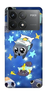 Чехол на Xiaomi Poco F6 Pro Pebble kitten stars фото 1 из 1