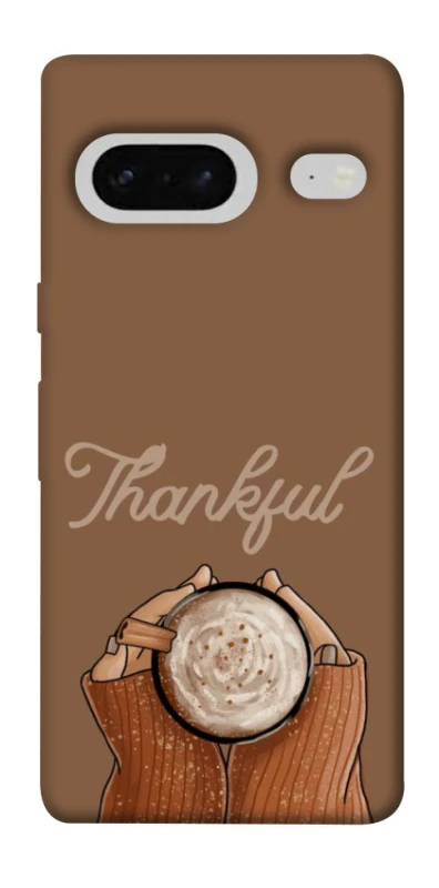 Чехол на Google Pixel 7 Thankful coffee фото 1 из 1