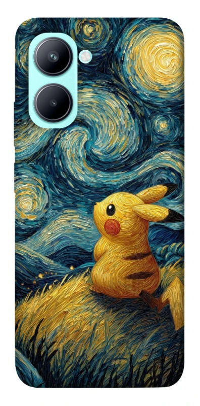 Чохол на Realme C33 Pikachu and Van Gogh фото 1 з 1