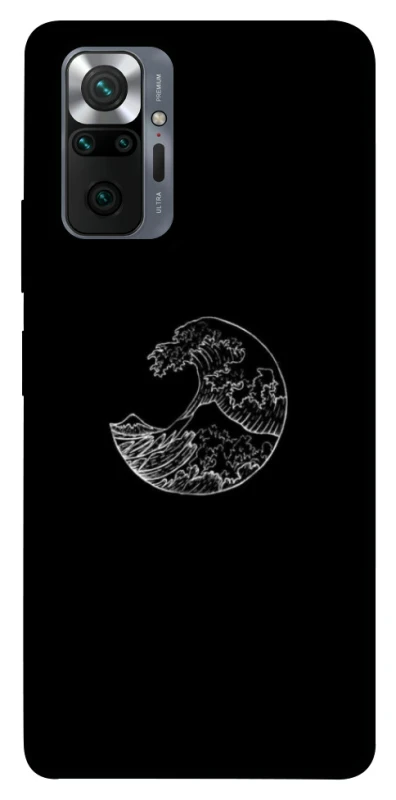Чехол на Xiaomi Redmi Note 10 Pro Black tsunami фото 1 из 1