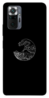 Чохол на Xiaomi Redmi Note 10 Pro Black tsunami фото 1 з 1