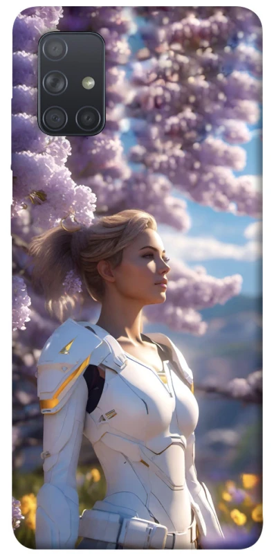 Чохол на Samsung Galaxy A71 Cyber space girl ver.1 фото 1 з 1