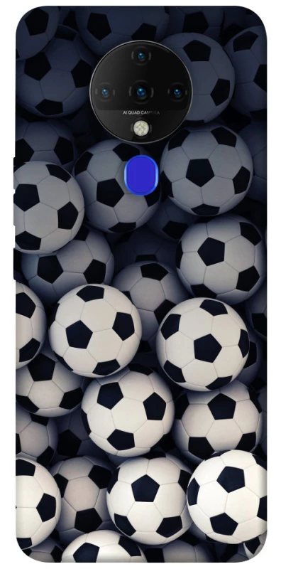 Чехол на TECNO Spark 6 Футбольные мячи фото 1 из 1