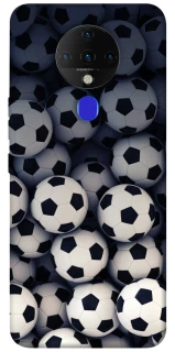 Чехол на TECNO Spark 6 Футбольные мячи фото 1 из 1