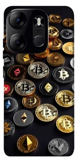 Чехол на Tecno Spark Go 2023 Many coins фото 1 из 1