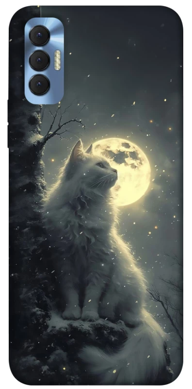 Чохол на TECNO Spark 8P Кіт під місяцем фото 1 з 1