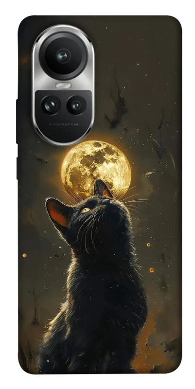 Чехол на Oppo Reno 10 Кот под луной v2 фото 1 из 1