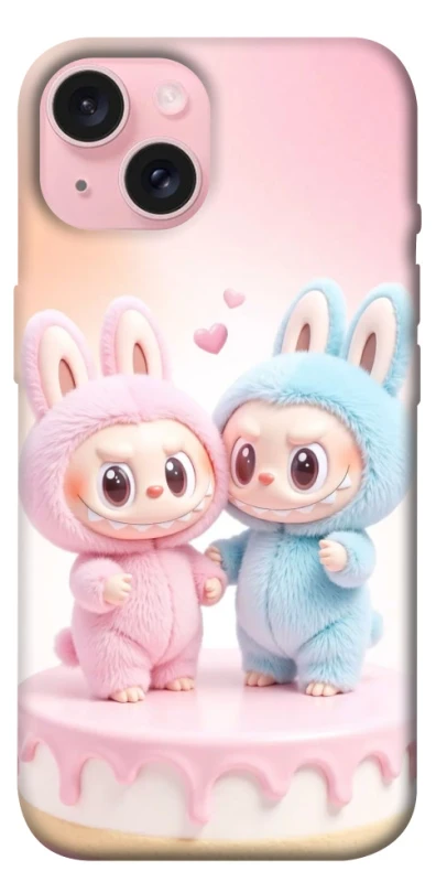 Чохол на Apple iPhone 15 (6.1") Labubu Twins фото 1 з 1
