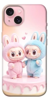 Чехол на Apple iPhone 15 (6.1") Labubu Twins фото 1 из 1