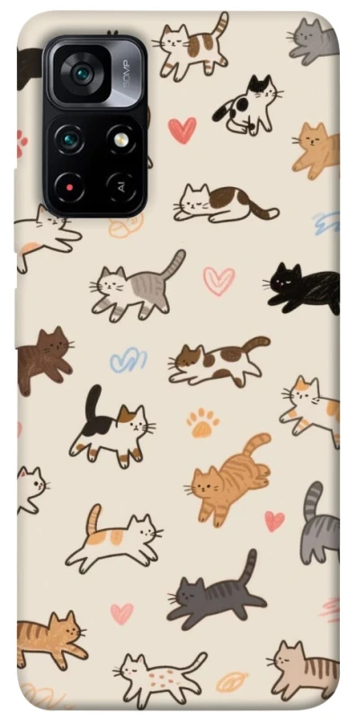 Чохол на Xiaomi Poco M4 Pro 5G Cat style ver.2 фото 1 з 1