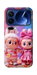 Чохол на Xiaomi Poco F7 Ultra Labubu twins ver.2 фото 1 з 1