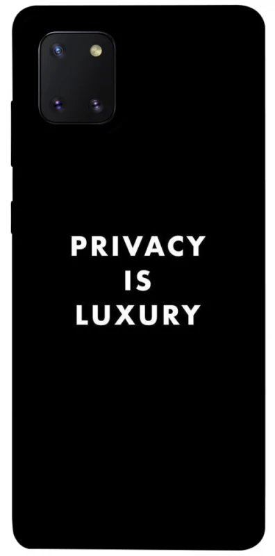 Чехол на Samsung Galaxy Note 10 Lite (A81) Privacy is luxury фото 1 из 1
