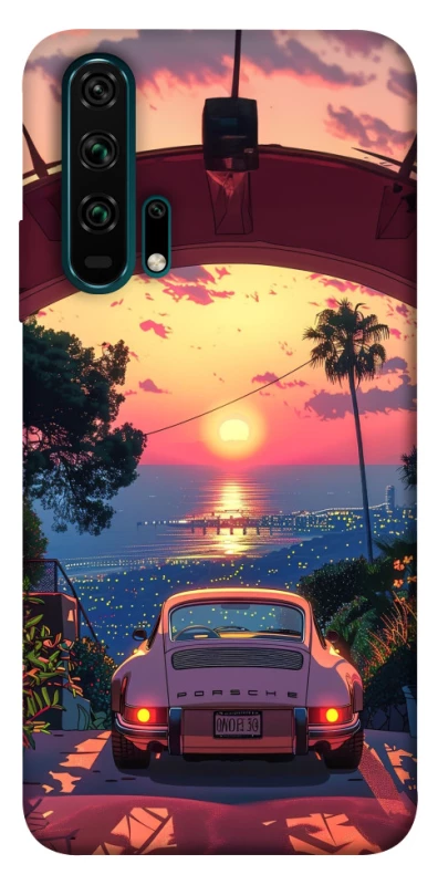 Чехол на Huawei Honor 20 Pro Porsche at sunset фото 1 из 1