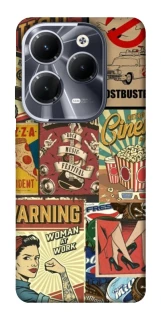 Чохол на Infinix Hot 40 Retro collage ver.2 фото 1 з 1
