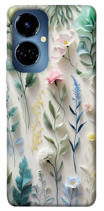 Чехол на TECNO Camon 19 Floral design ver.3 фото 1 из 1