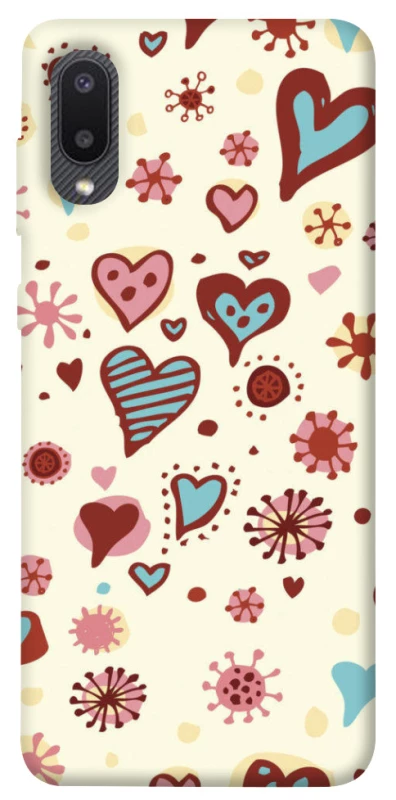 Чохол на Samsung Galaxy A02 Pretty hearts фото 1 з 1