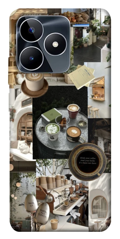 Чехол на Realme C53 Coffee collage ver.4 фото 1 из 1