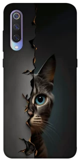 Чохол на Xiaomi Mi 9 Кіт-підглядач v2 фото 1 з 1