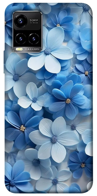 Чехол на Vivo Y21 / Y33s Синие цветы фото 1 из 1