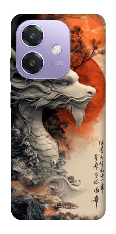 Чохол на Oppo A3X white dragon фото 1 з 1