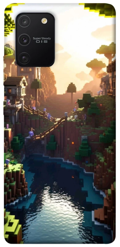 Чохол на Samsung Galaxy S10 Lite Minecraft sunset фото 1 з 1