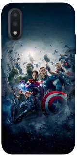 Чехол на Samsung Galaxy A01 Marvel heroes фото 1 из 1