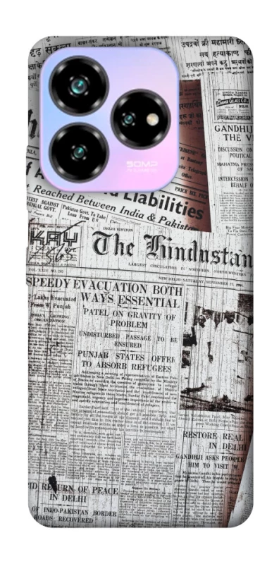 Чохол на ZTE Nubia V60 Desing Газети фото 1 з 1