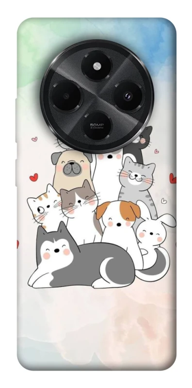 Чохол на Xiaomi Poco M7 Funny Pets ver.2 фото 1 з 1
