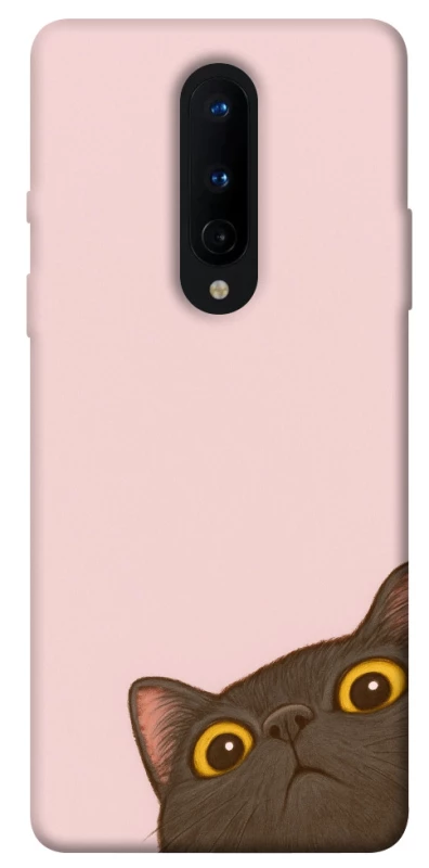Чехол на OnePlus 8 Peeping cat фото 1 из 1