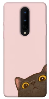 Чехол на OnePlus 8 Peeping cat фото 1 из 1